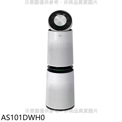 LG樂金【AS101DWH0】循環扇雙層超級大白空氣清淨機