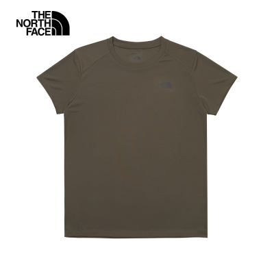 【THE NORTH FACE】The North Face M MFO S/S POLY TEE 吸濕排汗舒適短袖T恤 橄欖綠