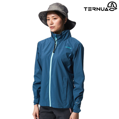 【城市綠洲】TERNUA 女 Shelltec 防水連帽外套 1643596 / 輕量 透氣 防風 彈性 5938蔚藍