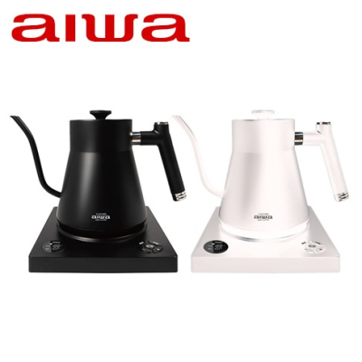 【AIWA 愛華】1.0L 鵝頸溫控手沖電茶壼 AA-K21GC