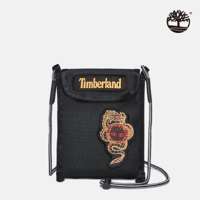 【Timberland】中性黑色新年特別款迷你側背小包|A6UKE001