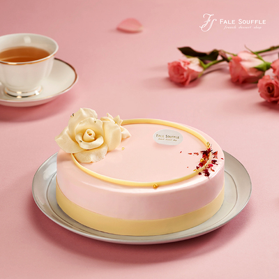 【法蕾‧熊】玫瑰荔枝慕斯蛋糕 7吋